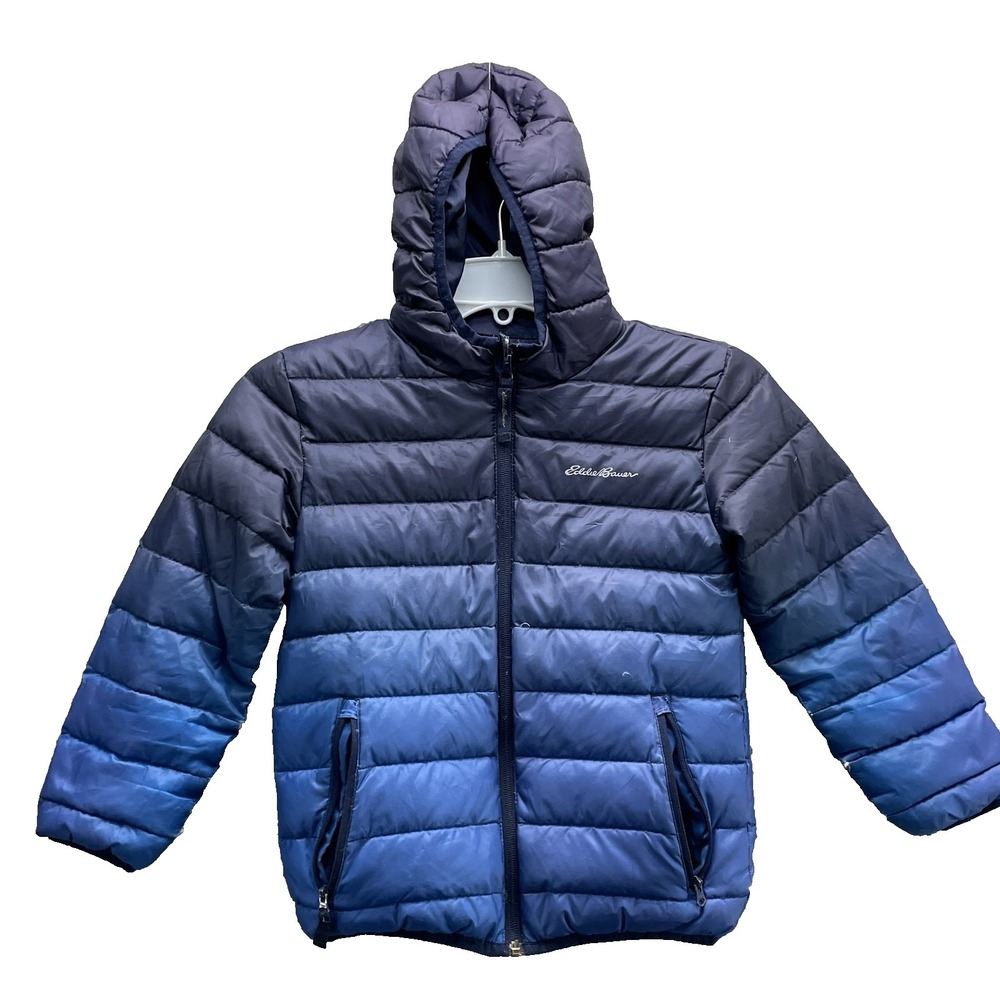 Eddie Bauer Goose Down Puffer Jacket Youth Boys XS 5/6 Gorpcore Snow Hike Winter